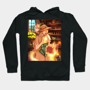 The witch and her fox friend Hoodie